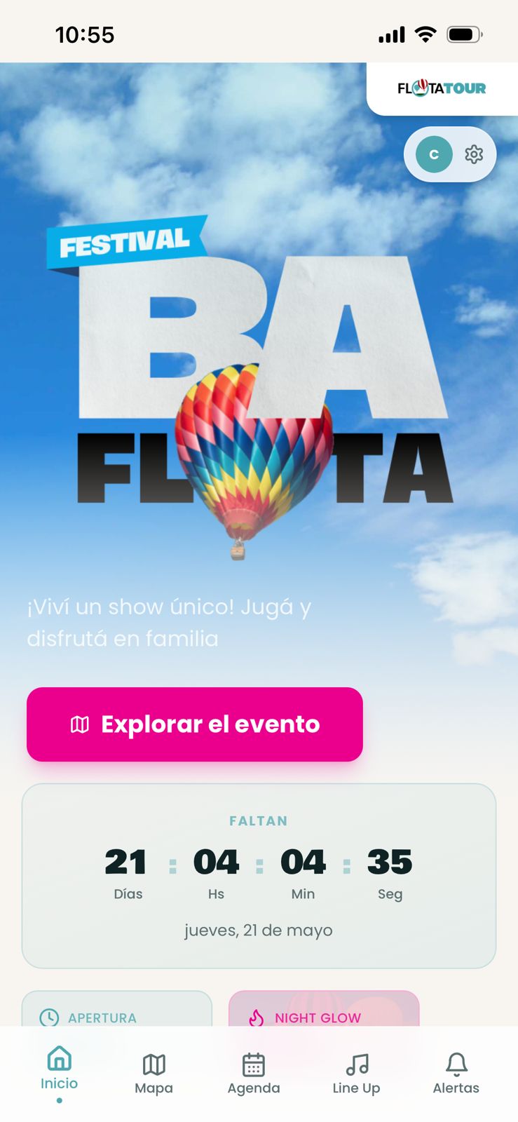 App de evento con cuenta regresiva, mapa y agenda en event-os.tech